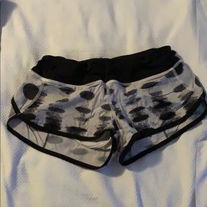 Black and grey workout shorts